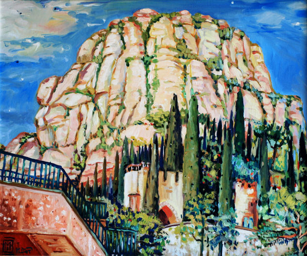 Montanya de Montserrat Óleo Lienzo Paisaje