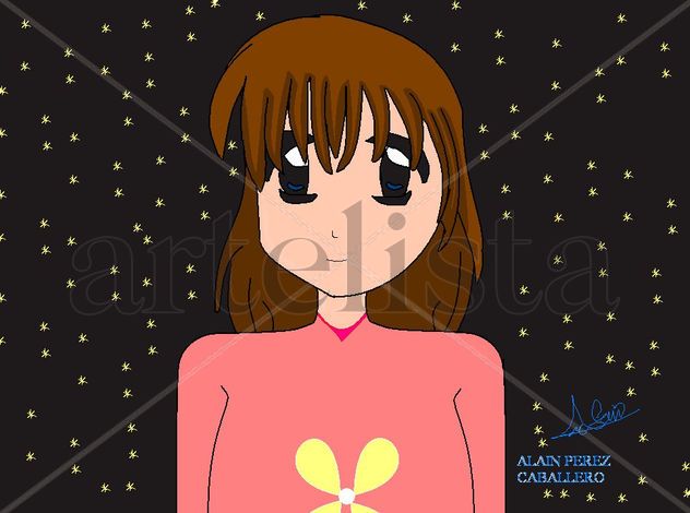 segundo dibujo manga ( chica )