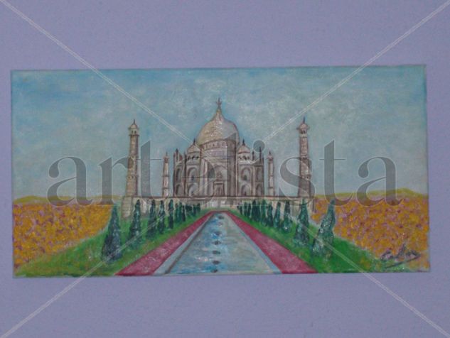 taj mahal Oil Canvas Landscaping