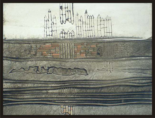 SV329 Calle del Magazen  40x33 Mixta tabla