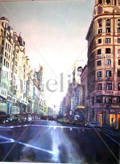 madrid III Oil Canvas Landscaping