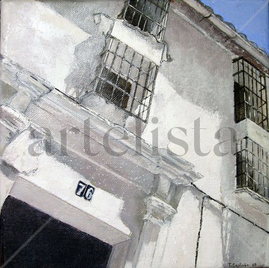 Fachada andaluza Oil Canvas Landscaping