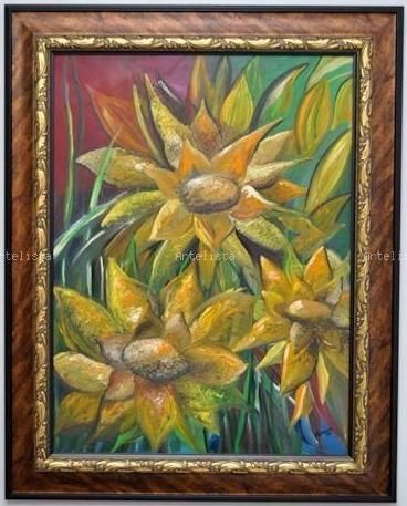 Girasoles Óleo Lienzo Paisaje