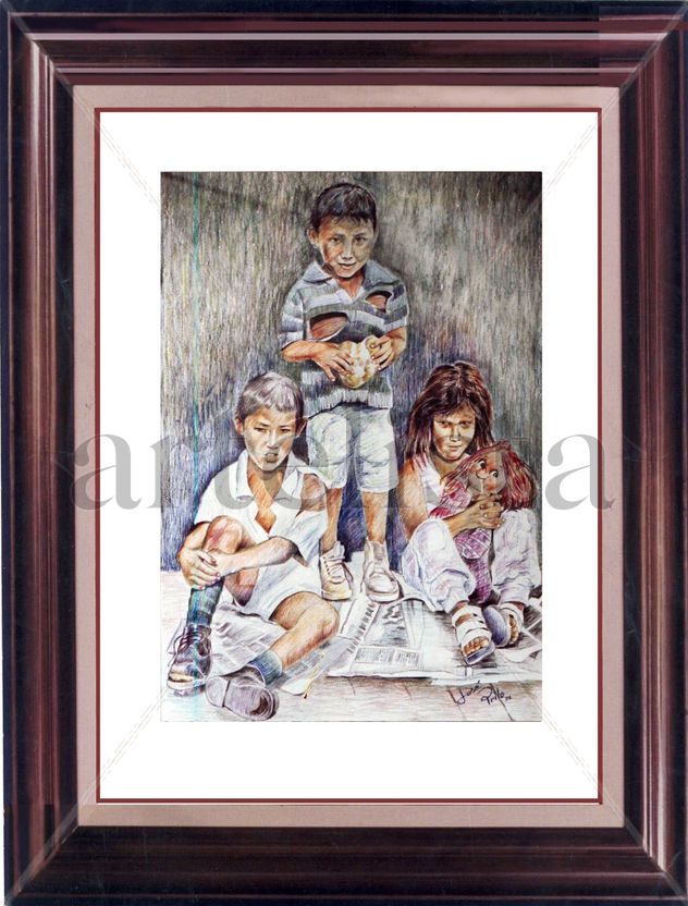 COBIJAS DE PAPEL DE LOS NIÑOS DE LA CALLE