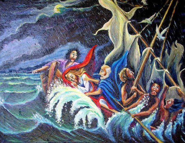 Tempestad en Tiberíades Oil Canvas