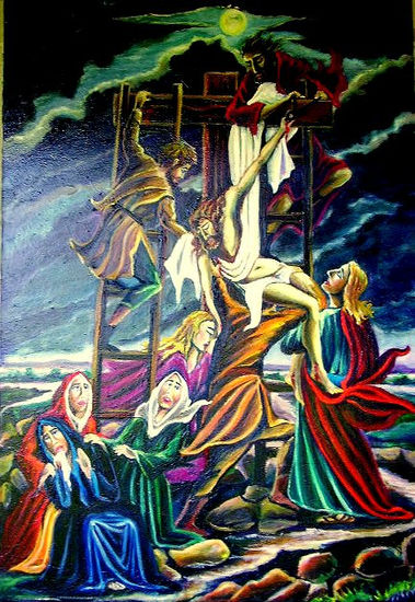 El descendimiento de la cruz Oil Canvas