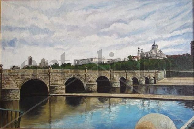 Puente de Segovia. (Madrid) Óleo Tabla Paisaje