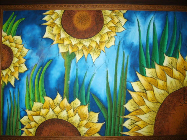 Girasoles Oil Canvas Floral Painting