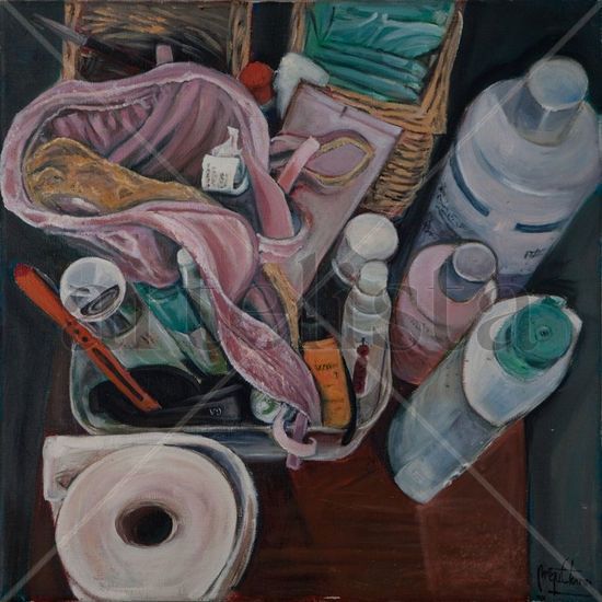 COSAS DE BAÑO Oil Canvas Still Life Paintings