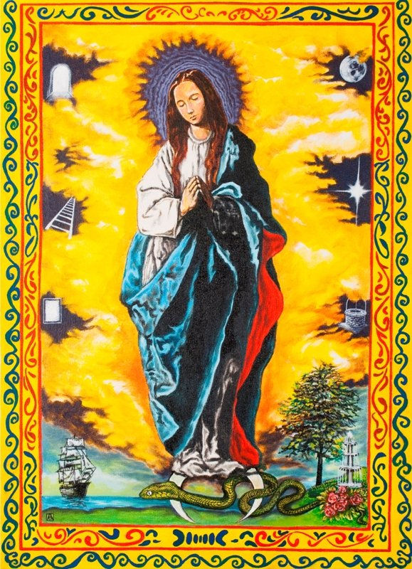 Santísima Virgen de la Inmaculada Concepción de 1719 (Reinterpretación de una miniatura)