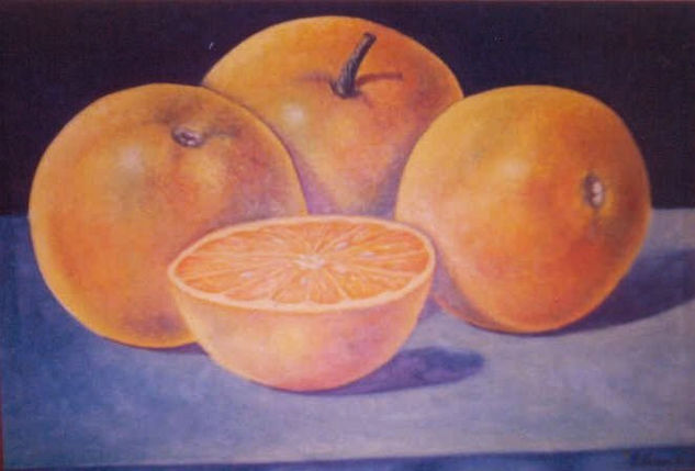 naranjas Oil Canvas Still Life Paintings