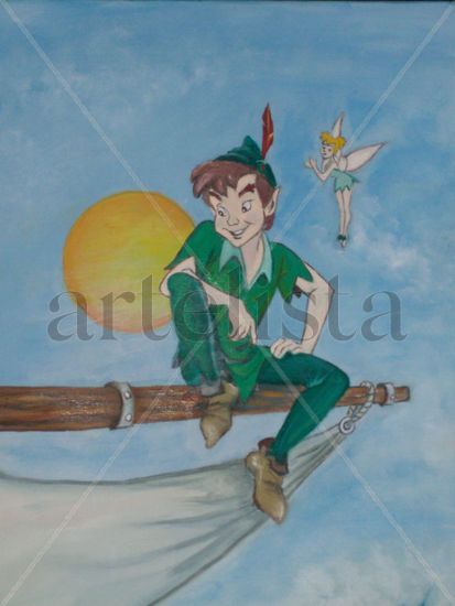 Peter Pan Óleo Lienzo Otros