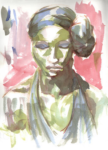 Mujer Watercolour