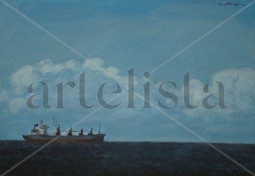 Carguero Acrylic Panel Marine Painting