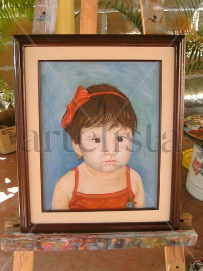 mi sobrina Oil Canvas Portrait