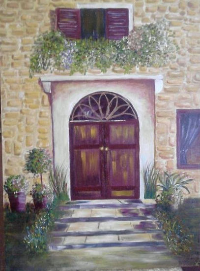 La puerta Oil Canvas Landscaping