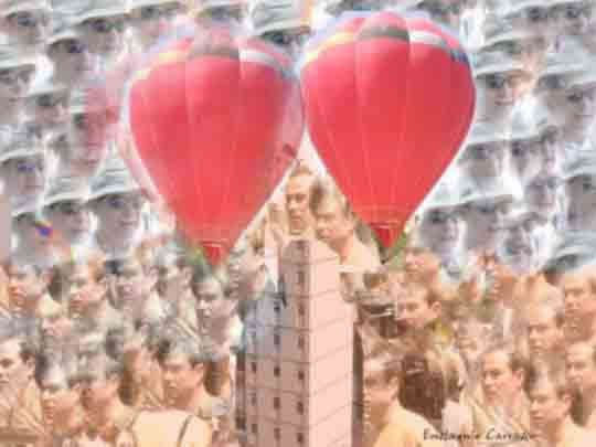Dos globos rojos