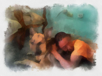 El niño y su perro