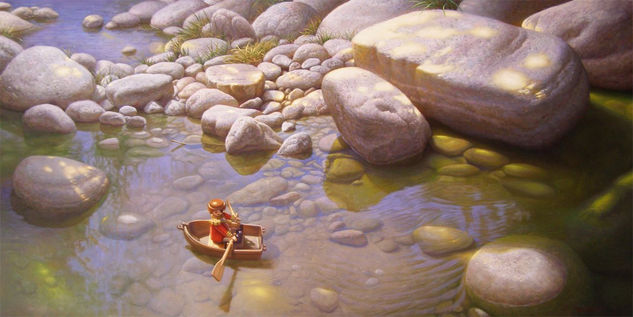 " SUEÑO CON LLEGAR AL MAR " Oil Panel Landscaping