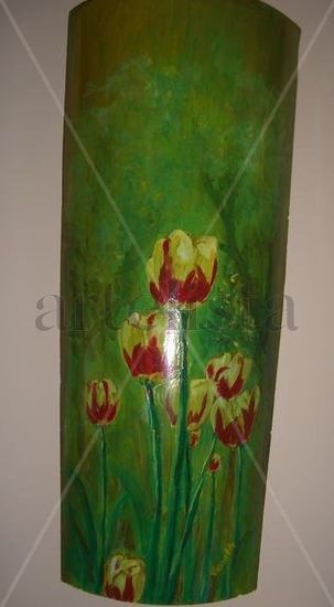 Tulipanes. Oil Canvas Landscaping