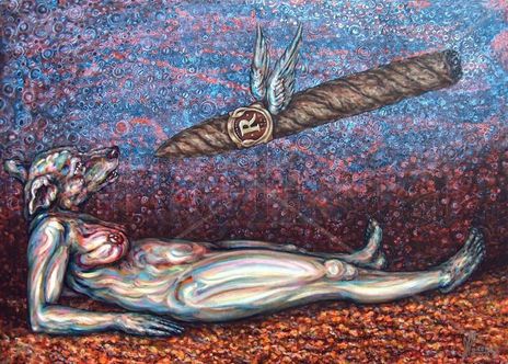 Leda y el habano.