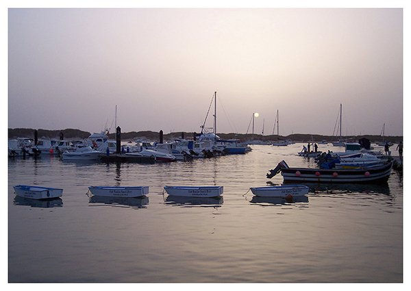 Atardecer en el puerto 