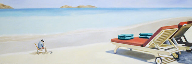 LEYENDO EN LA PLAYA
