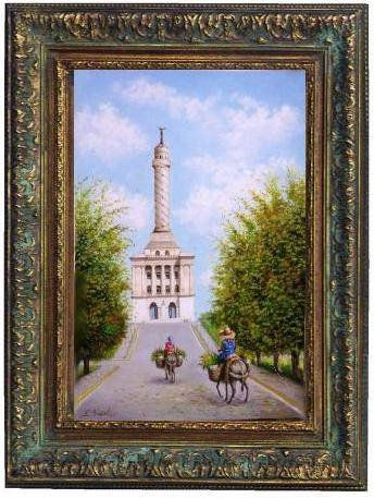 monumento de santiago de los caballeros 3 Oil Canvas Landscaping