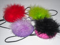 Cintillo pluma redonda y fieltro
