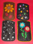 Fundas celular fieltro y tachas metalicas