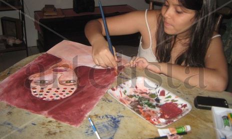 Dando clases a mis niñas lindas!!