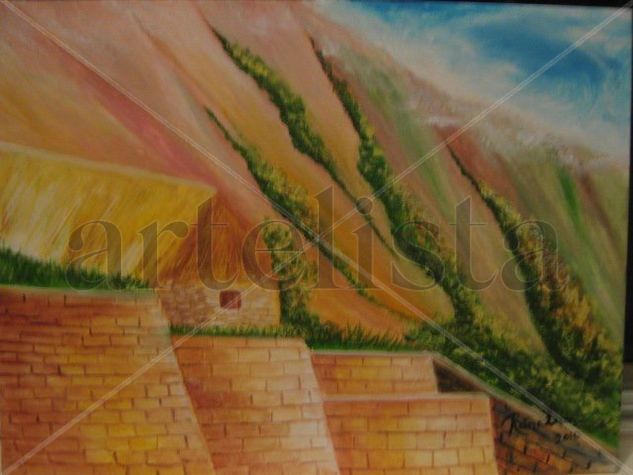 El Machupichu Gouache Paper Landscaping