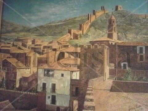 Albarracín Oil Canvas Landscaping