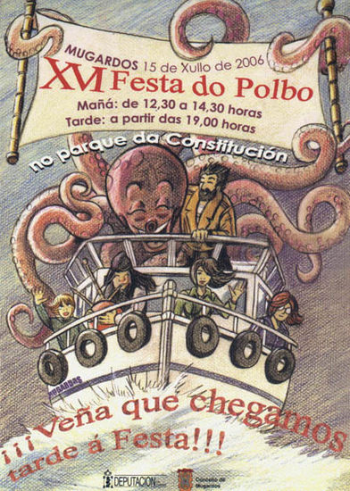 cartel fiesta pulpo mugardos 