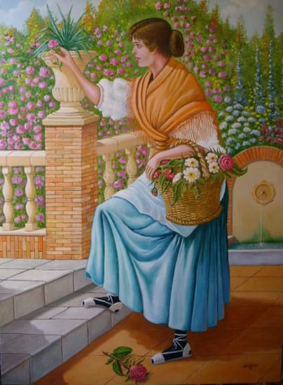 FLORISTA Oil Canvas Figure Painting