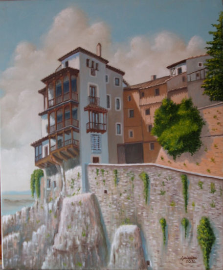 CASAS COLGADAS-CUENCA Oil Canvas Landscaping