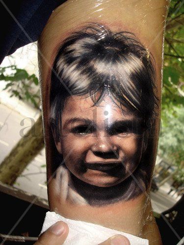 black and grey portrait