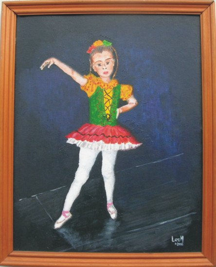 Niña bailarina Acrylic Canvas Figure Painting