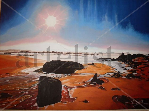 Puesta de sol Oil Canvas Landscaping