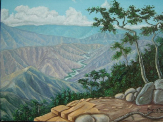 CAÑON DEL CHICAMOCHA Oil Canvas Landscaping