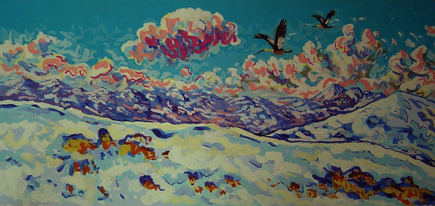 Bandurrias en la cordillera.
