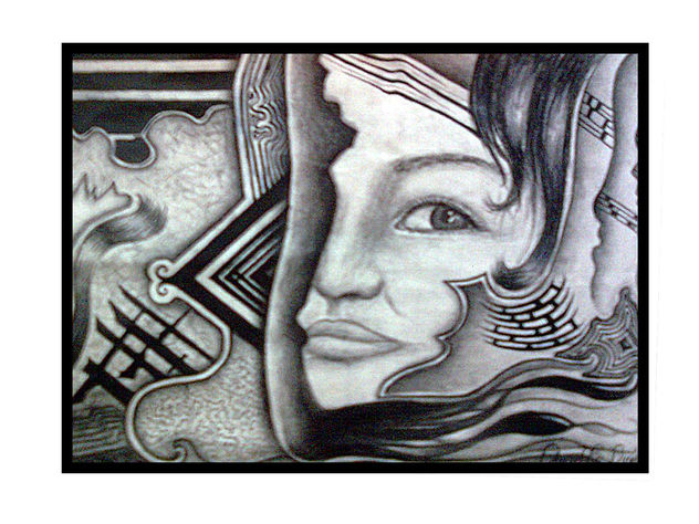 abstracto a carboncillo