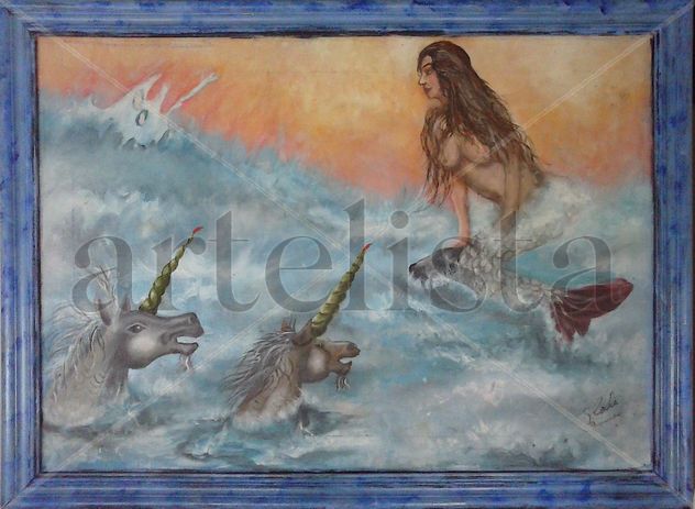 Sirena y Unicornios en el mar