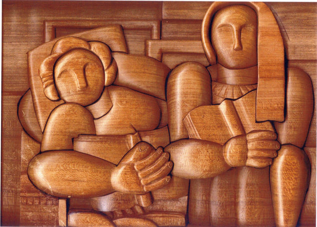 " LA LECTURA" Madera Mixta