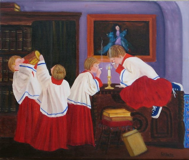 MONAGUILLOS -II Oil Canvas