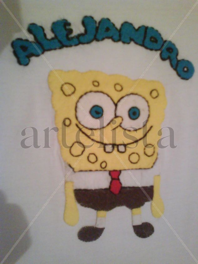 FIELTRO CAMISETA BOB ESPONJA