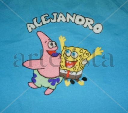 FIELTRO CAMISETA BOB ESPONJA Y SU AMIGO PATRICIO