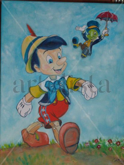 Pinocho Oil Canvas Others