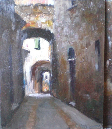 Callejuela de Perugia Oil Panel Landscaping