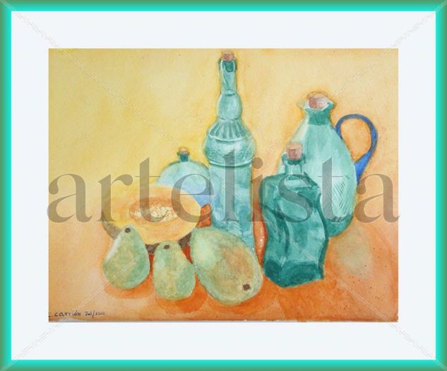 Bodegón Watercolour Card Still Life Paintings